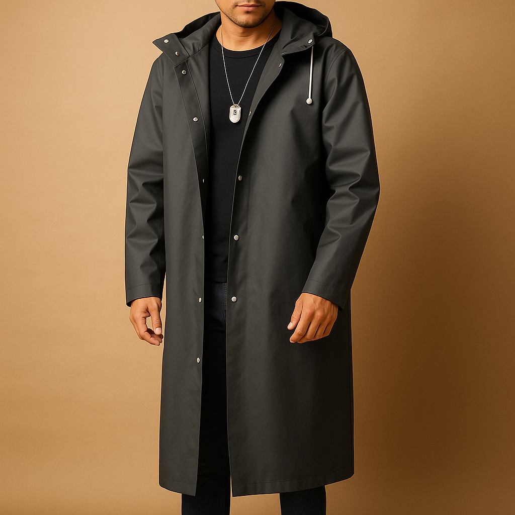 Imperméable long pour homme en EVA imperméable