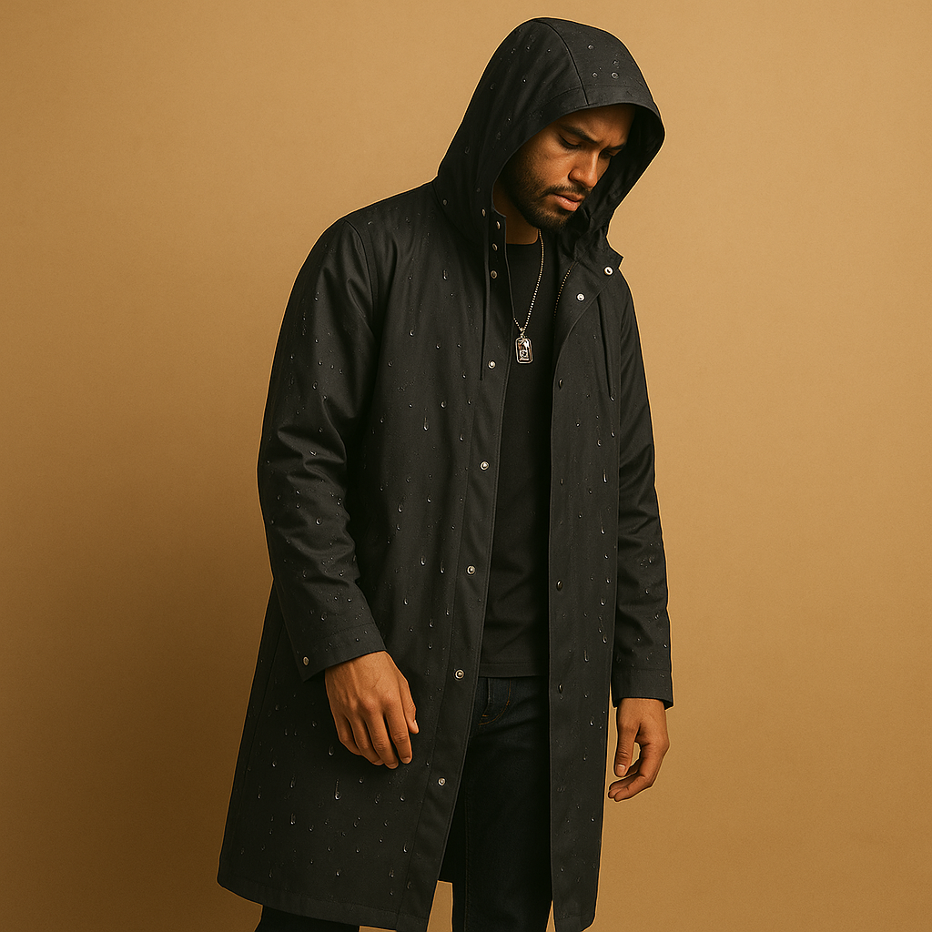 Imperméable long pour homme en EVA imperméable