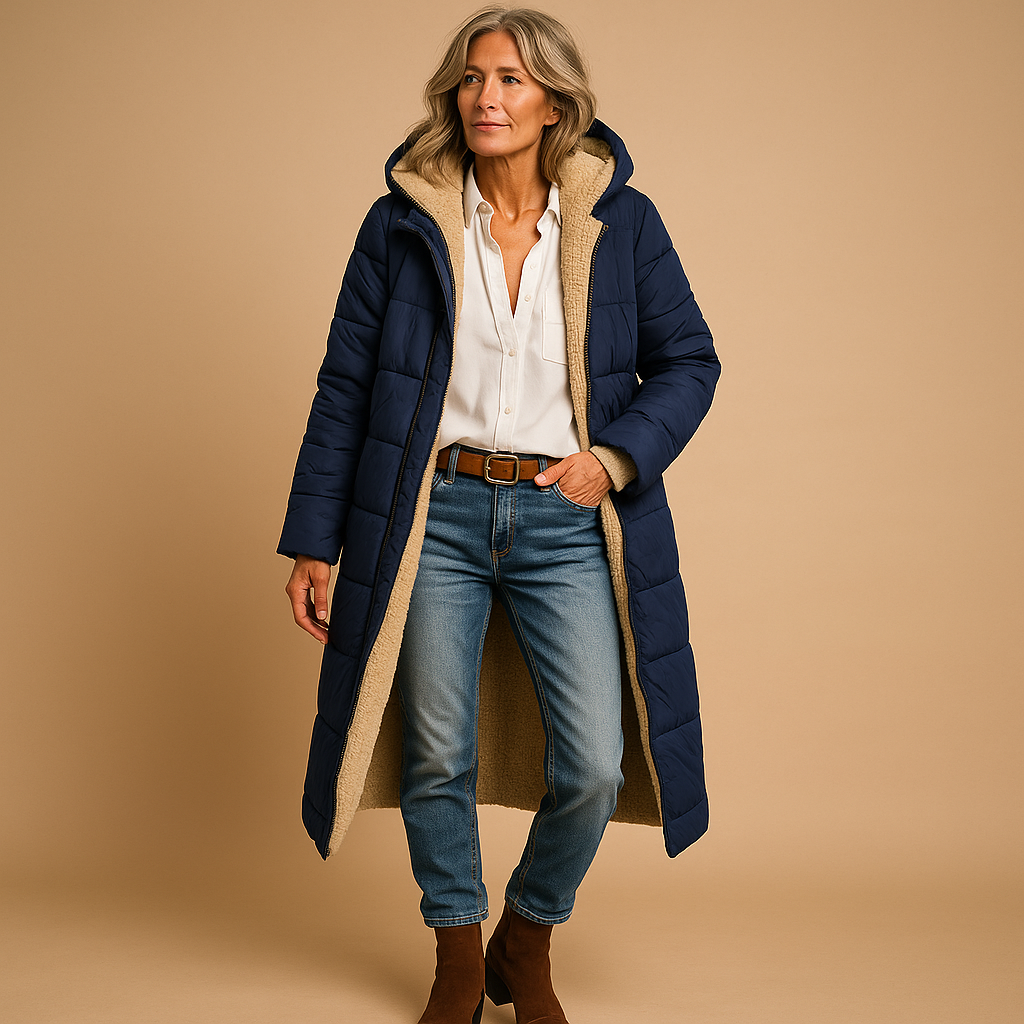 Manteau long d’hiver pour femme