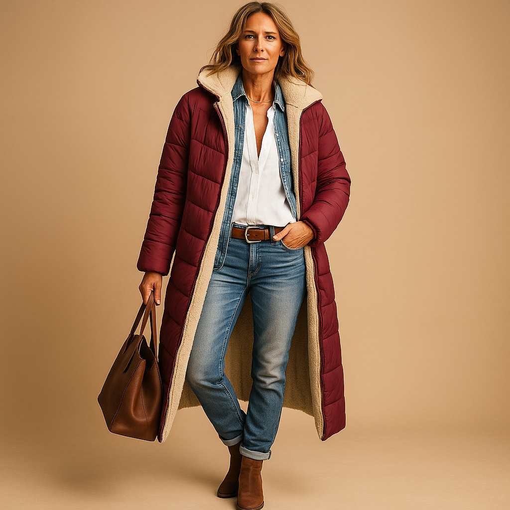 Manteau long d’hiver pour femme