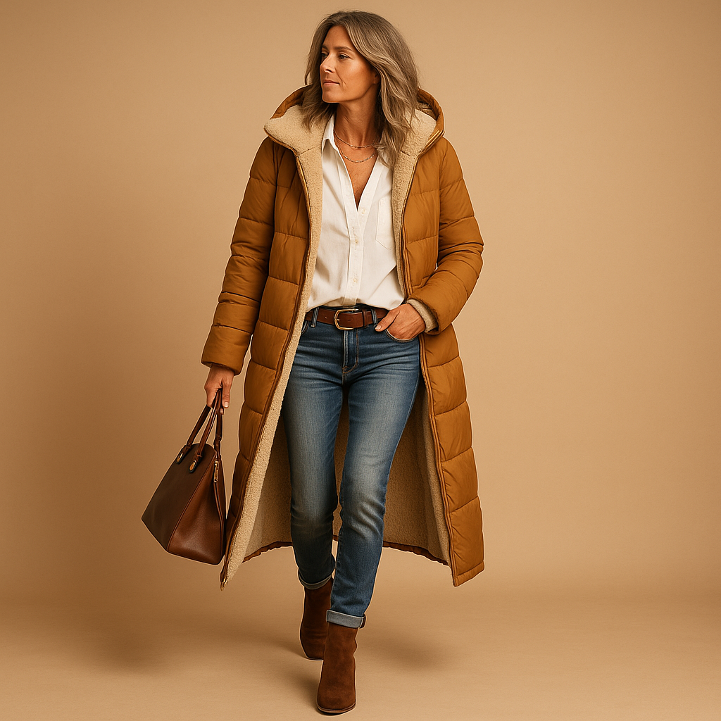 Manteau long d’hiver pour femme