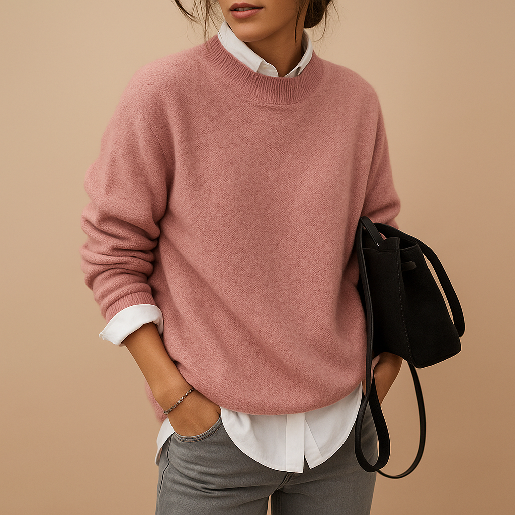 Pull en laine femme élégant – coupe confortable et style minimaliste | Mireille