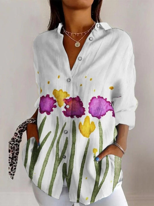 Blouse d’été pour femme – Légère avec imprimé fleuri