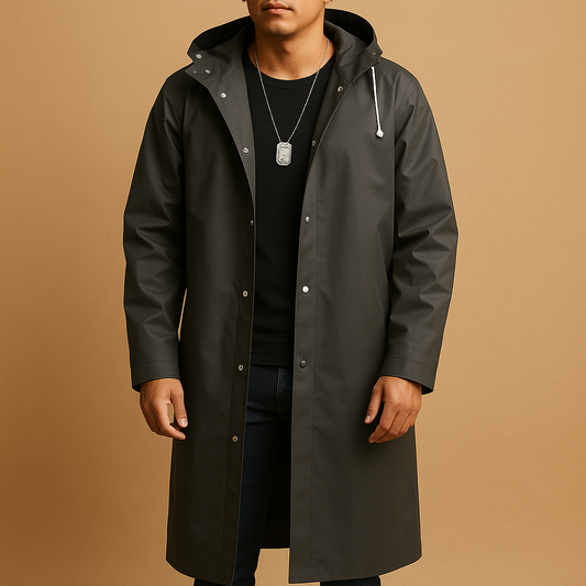Imperméable long pour homme en EVA imperméable