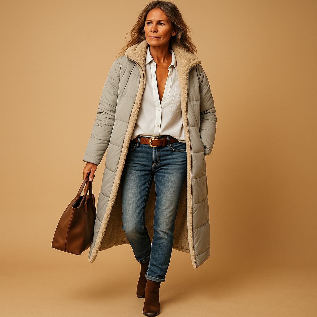 Manteau long d’hiver pour femme