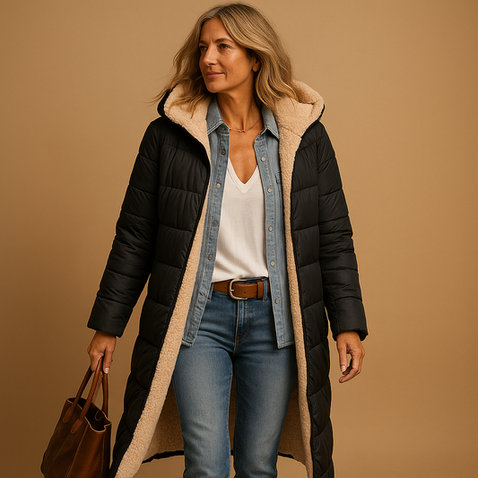 Manteau long d’hiver pour femme